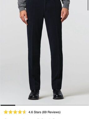 Roma Men's Corduroy Trousers in Navy